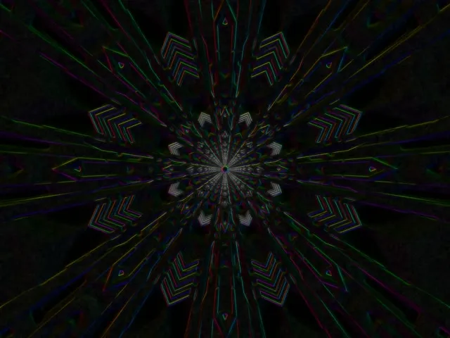 neon tunnel 4:3 classic 60fps screensaver rainbow geometric vj animation