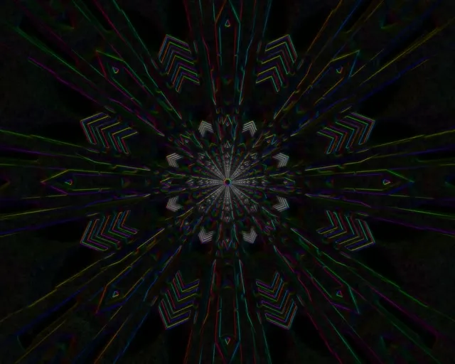 neon tunnel 5:4 industrial 60fps screensaver glowing geometric vortex loop