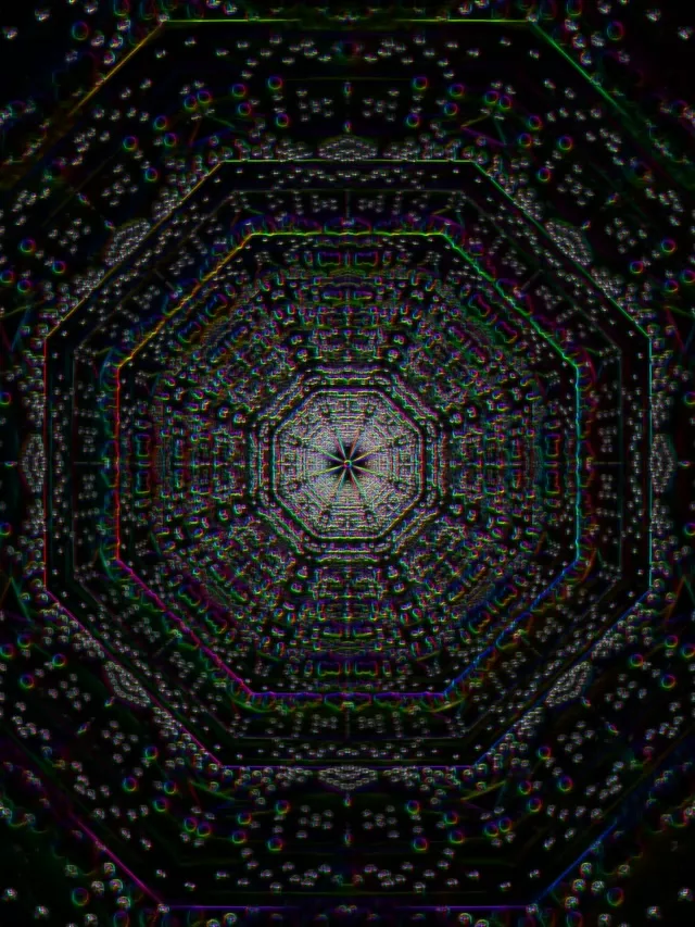 neon tunnel 3:4 ipad portrait 60fps screensaver live wallpaper orange swirl