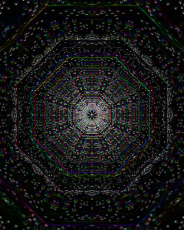 neon tunnel 4:5 instagram 60fps screensaver live wallpaper blue pulsating