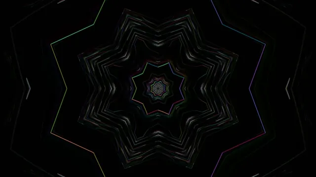 4k uhd 60fps screensaver neon tunnel kaleidoscope vj loop