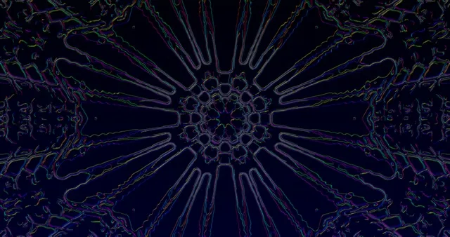 4k uhd 60fps screensaver neon tunnel kaleidoscope vj loop