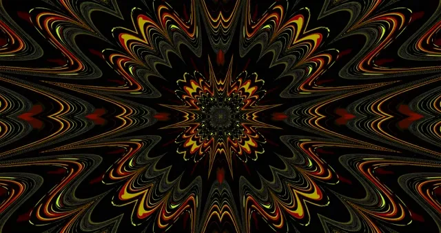 4k uhd 60fps screensaver neon tunnel kaleidoscope vj loop