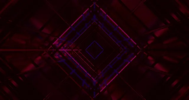 4k uhd 60fps screensaver neon tunnel motion background purple diamond vortex