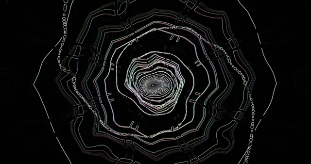 4k uhd 60fps screensaver neon tunnel octagon vj loop