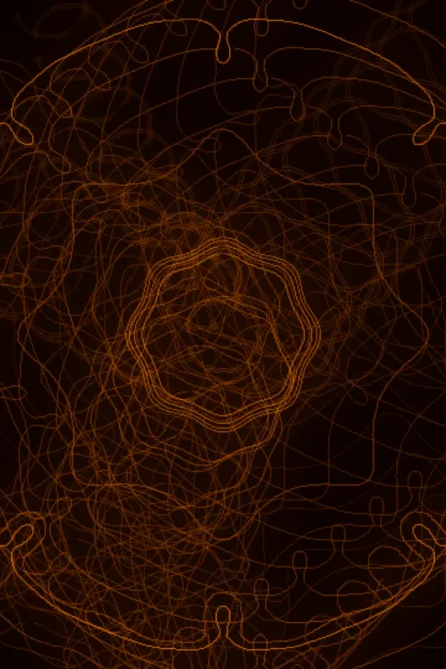 2:3 photo portrait neon tunnel 60fps screensaver orange fractal vj loop art