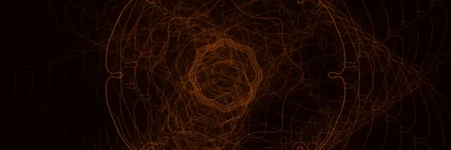 3:1 triple wide neon tunnel 60fps screensaver orange swirling vj animation
