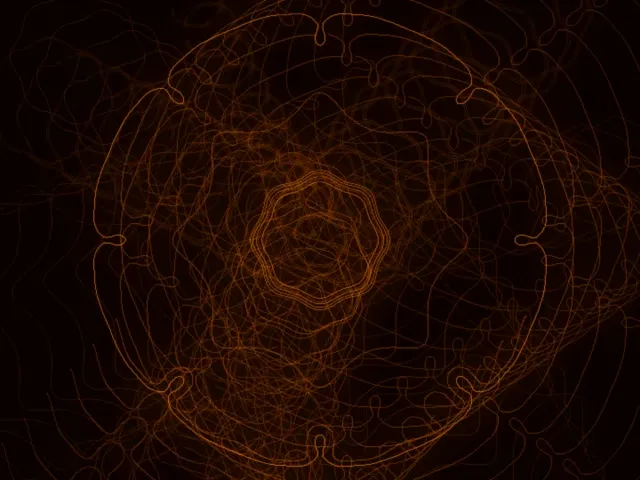 4:3 classic neon tunnel 60fps screensaver orange kaleidoscope vj loop
