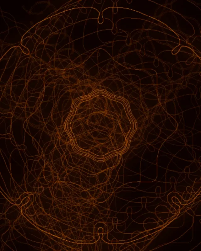 4:5 instagram neon tunnel 60fps screensaver orange pulsating vj loop motion