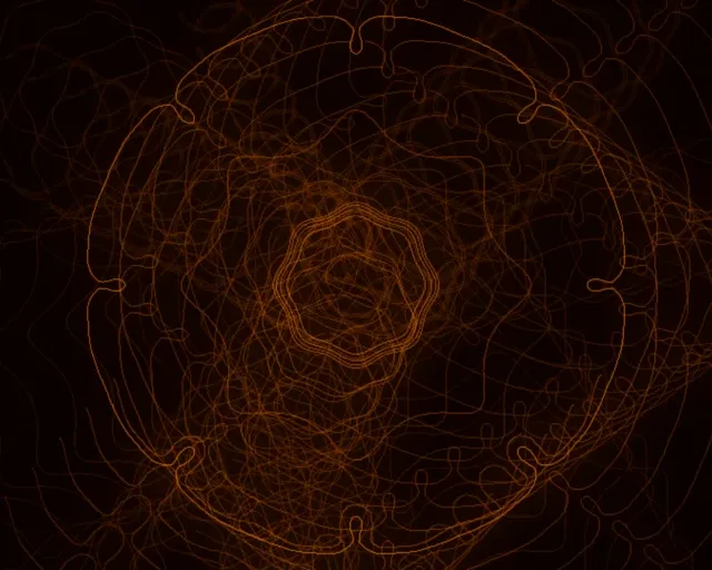 5:4 industrial neon tunnel 60fps screensaver orange mandala vj loop tunnel