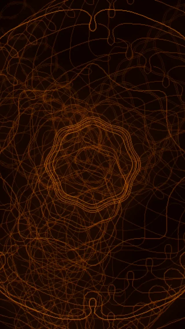 9:16 reels neon tunnel 60fps screensaver orange fractal vj loop motion