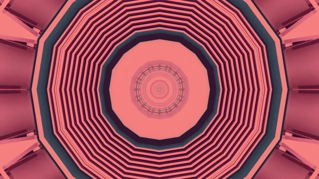 4k uhd 60fps screensaver neon tunnel pink octagon vj loop