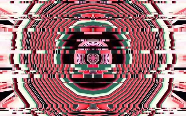 16:10 MacBook neon tunnel 60fps screensaver vj loop pink hexagon