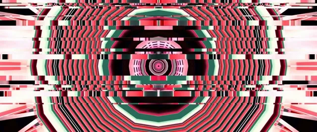 2.39:1 Cinemascope neon tunnel 60fps screensaver live wallpaper red