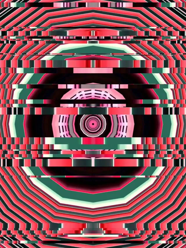 3:4 iPad Portrait neon tunnel screensaver 60fps vj animation pink flow