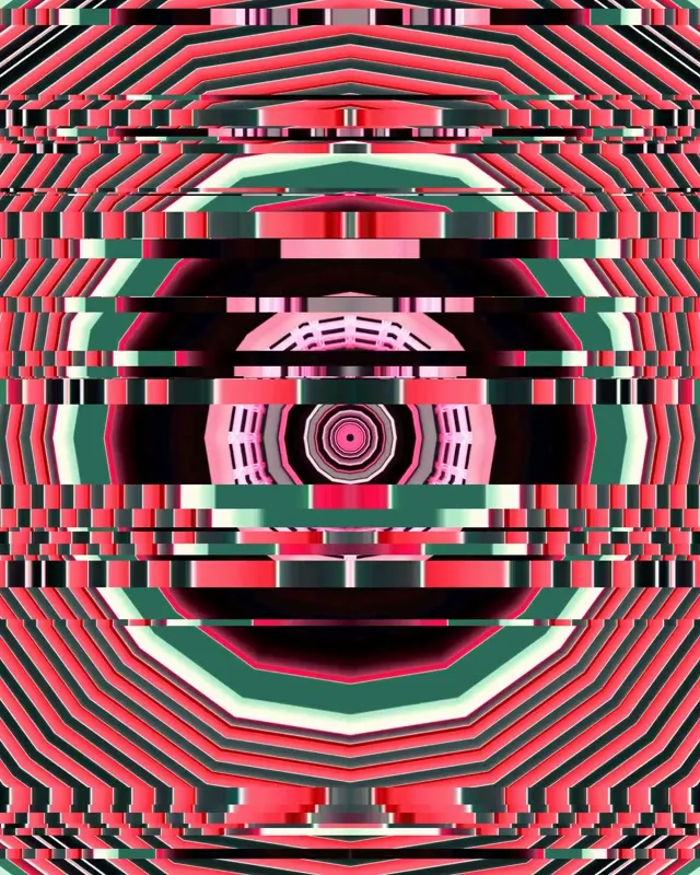 4:5 Instagram neon tunnel 60fps vj loop motion background pink star