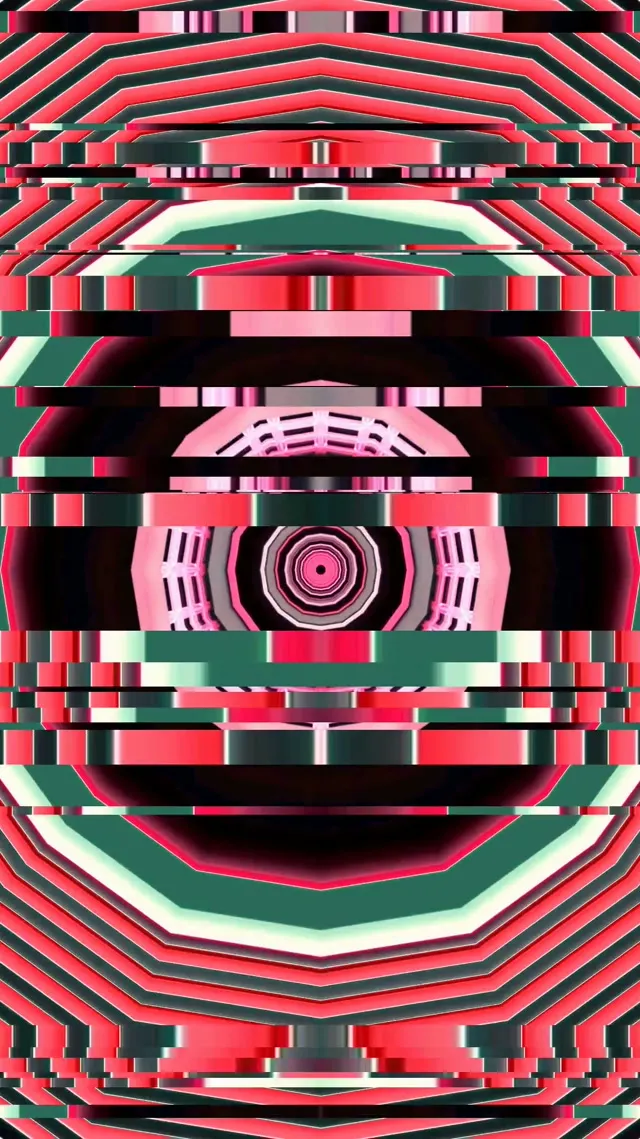 9:16 Reels neon tunnel screensaver 60fps motion background red spiral