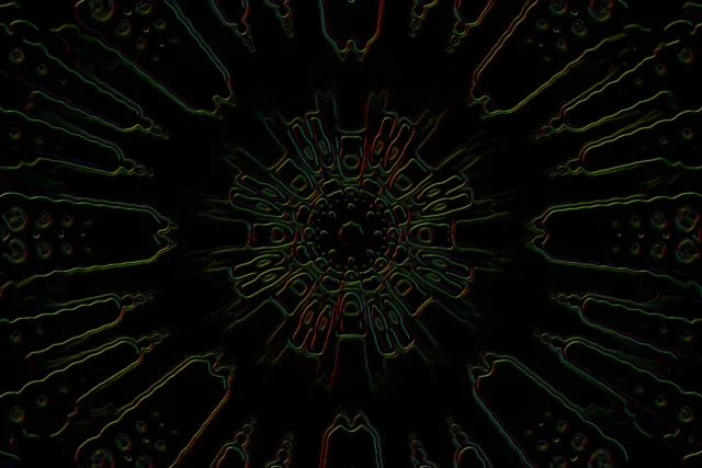 neon tunnel 3:2 surface 60fps screensaver mandala vj loop motion background