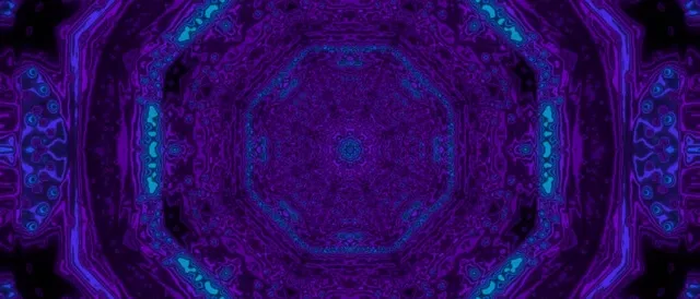 21:9 ultrawide 60fps neon tunnel vj loop purple kaleidoscope screensaver
