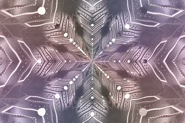 3:2 surface neon tunnel 60fps screensaver silver chevron vj loop