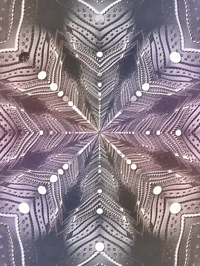 3:4 ipad portrait neon tunnel 60fps screensaver silver star vj loop