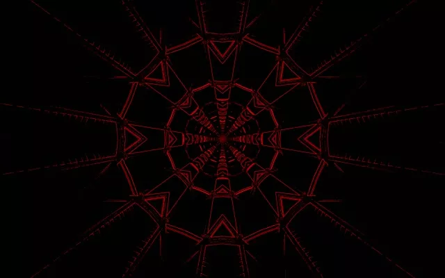 16:10 macbook 60fps neon tunnel red triangular vj loop background