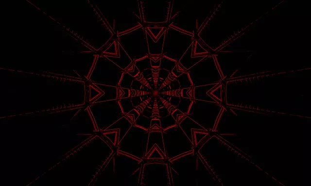 5:3 wide 60fps neon tunnel red pulsating vortex vj loop screensaver