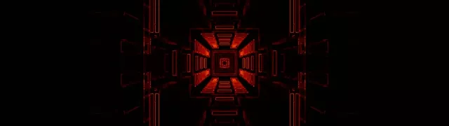 32:9 Super Ultrawide 60fps neon tunnel screensaver red octagon burst vj animation