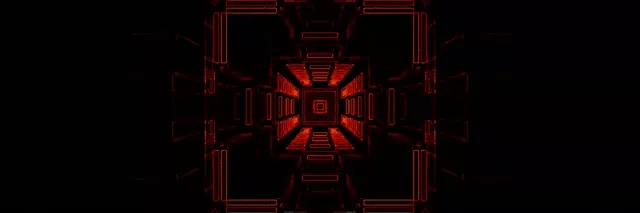 3:1 Triple Wide 60fps neon tunnel screensaver red mandala vortex vj loop motion