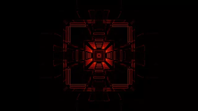 4k uhd 60fps screensaver neon tunnel red geometric vortex vj loop