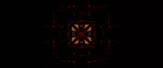 neon tunnel red vortex 2.39:1 cinemascope 60fps screensaver motion background