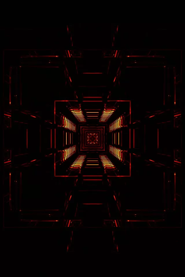 neon tunnel red silk mandala 2:3 photo portrait 60fps screensaver motion background