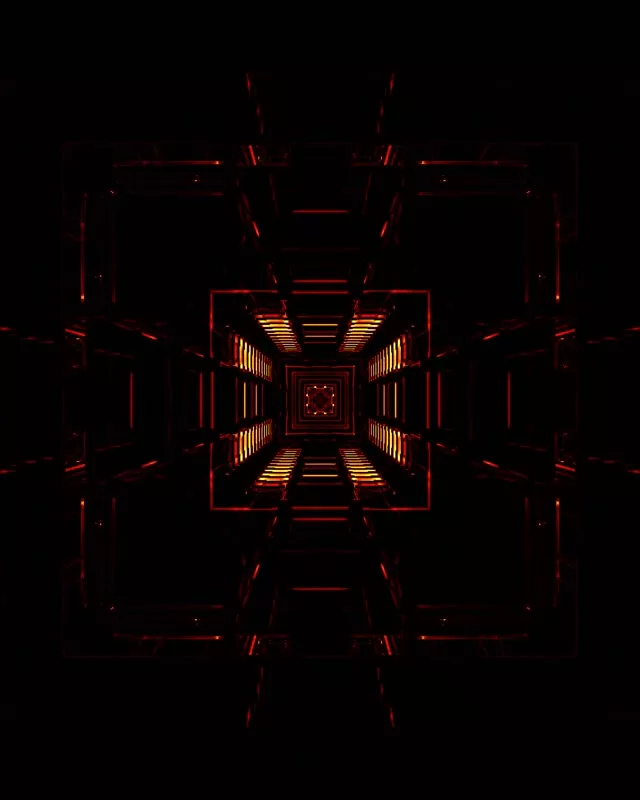 neon tunnel gold mandala 4:5 instagram 60fps screensaver vj loop