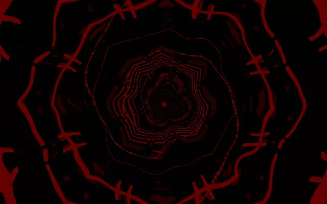 16:10 macbook 60fps neon tunnel red octagon spiral screensaver vj animation