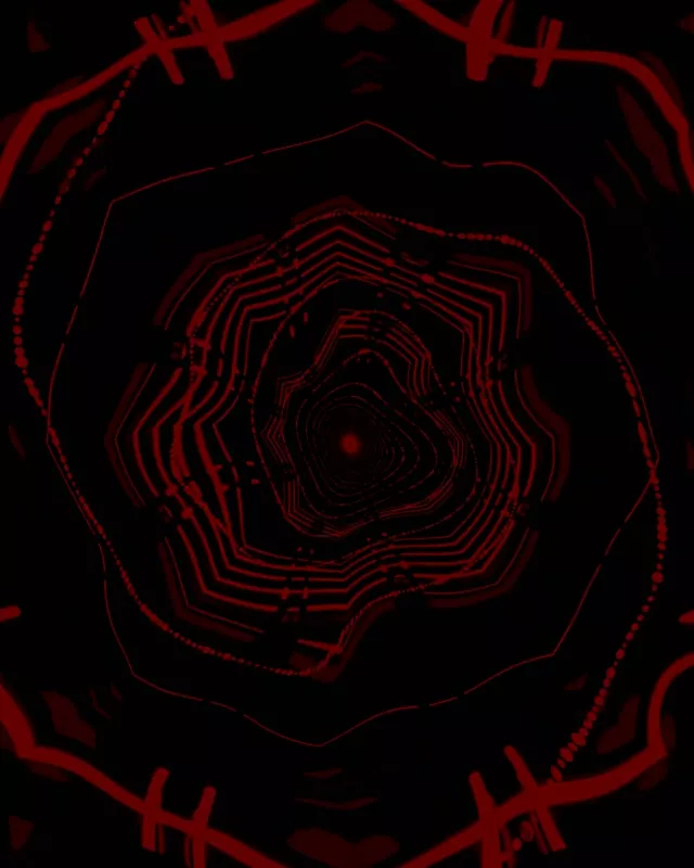 4:5 instagram 60fps neon tunnel red flower mandala screensaver vj animation