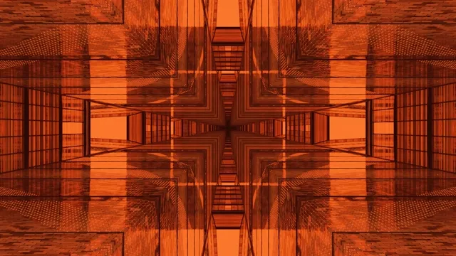 4K UHD 60fps screensaver neon tunnel red mandala vj loop