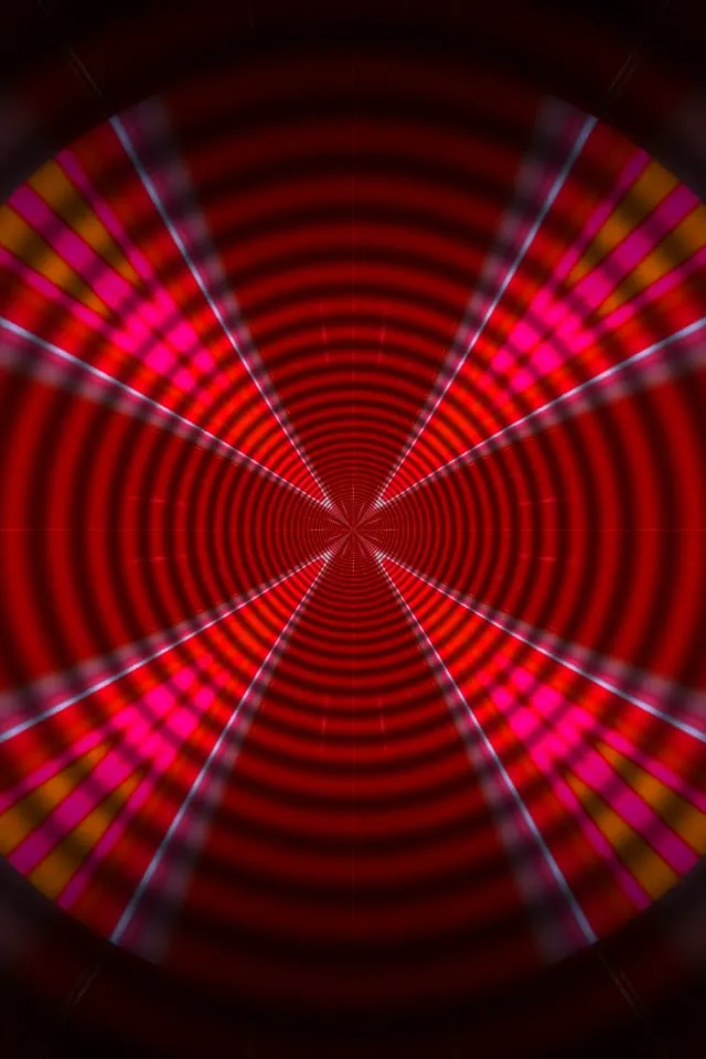 neon tunnel 2:3 photo portrait 60fps screensaver red star vj loop