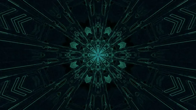 4K UHD 60fps screensaver neon tunnel red mandala vj loop