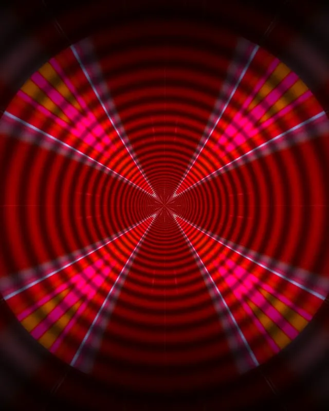 neon tunnel 4:5 instagram 60fps screensaver red pulse vj animation