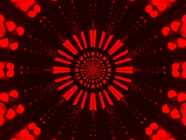 neon tunnel 4:3 classic 60fps screensaver red chevron vj animation