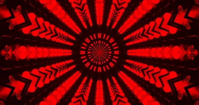 4k uhd 60fps screensaver neon tunnel red vj loop