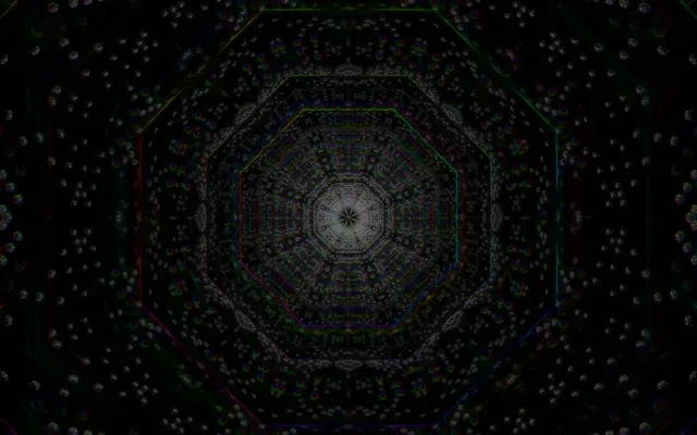 neon tunnel 16:10 macbook 60fps screensaver radial neon star vj animation