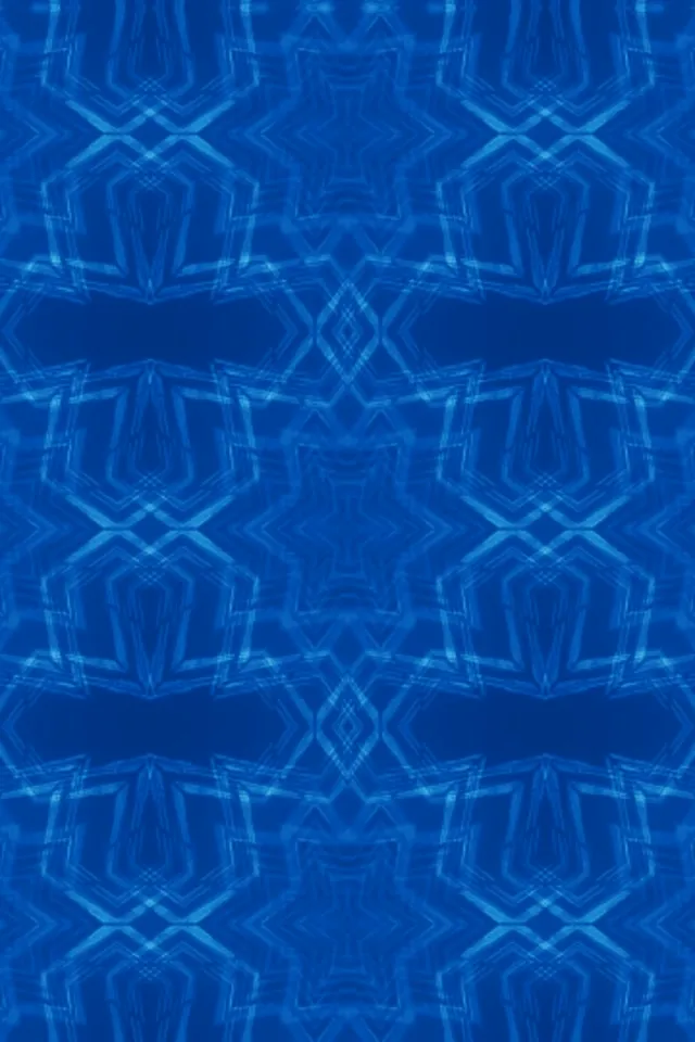 2:3 Photo Portrait 60fps screensaver neon tunnel vj loop blue glowing kaleidoscope