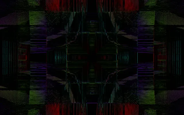 neon tunnel 16:10 macbook 60fps screensaver vj loop symmetrical glow