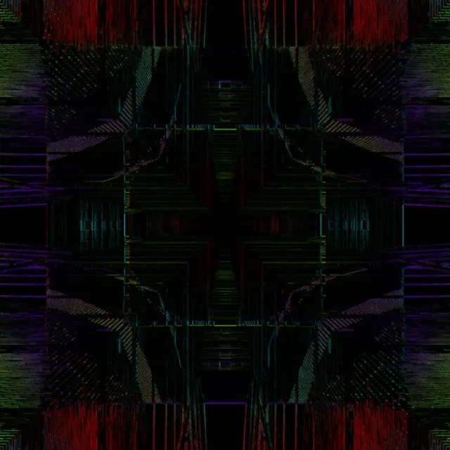 neon tunnel 1:1 square 60fps screensaver vj animation mandala burst