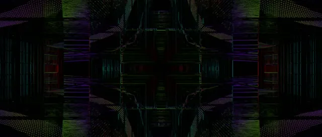 neon tunnel 21:9 ultrawide 60fps screensaver symmetrical vortex motion