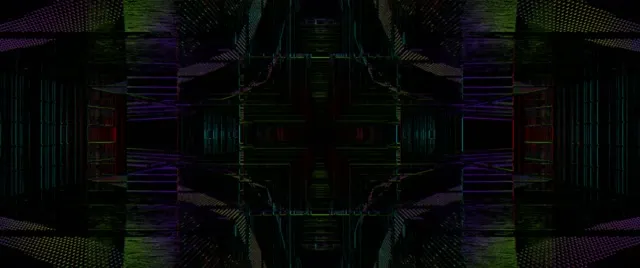 neon tunnel 2.39:1 cinemascope 60fps screensaver vj loop kaleidoscope