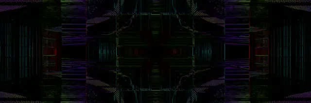 neon tunnel 3:1 triple wide 60fps screensaver vj loop geometric pulse