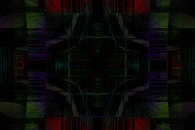 neon tunnel 3:2 surface 60fps screensaver vj loop crystalline vortex