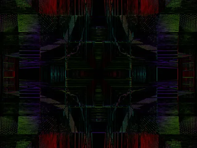 neon tunnel 4:3 classic 60fps screensaver vj animation hexagon burst